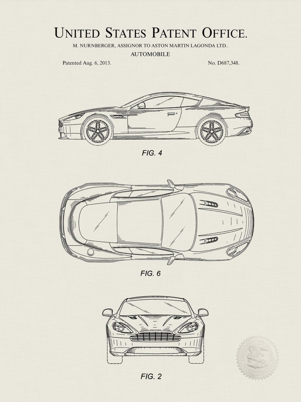 Automobiles | Aston Martin Db9 – 2013 Patent Automobiles Antique