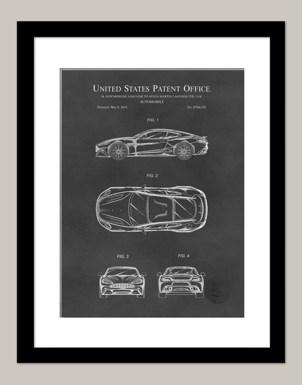 Automobiles | Aston Martin Vanquish | 2014 Patent Automobiles Antique