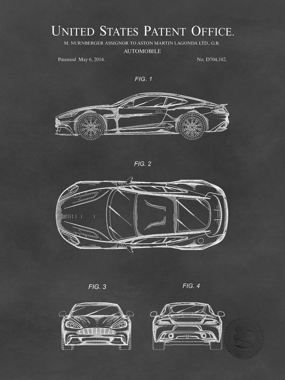 Automobiles | Aston Martin Vanquish | 2014 Patent Automobiles Antique