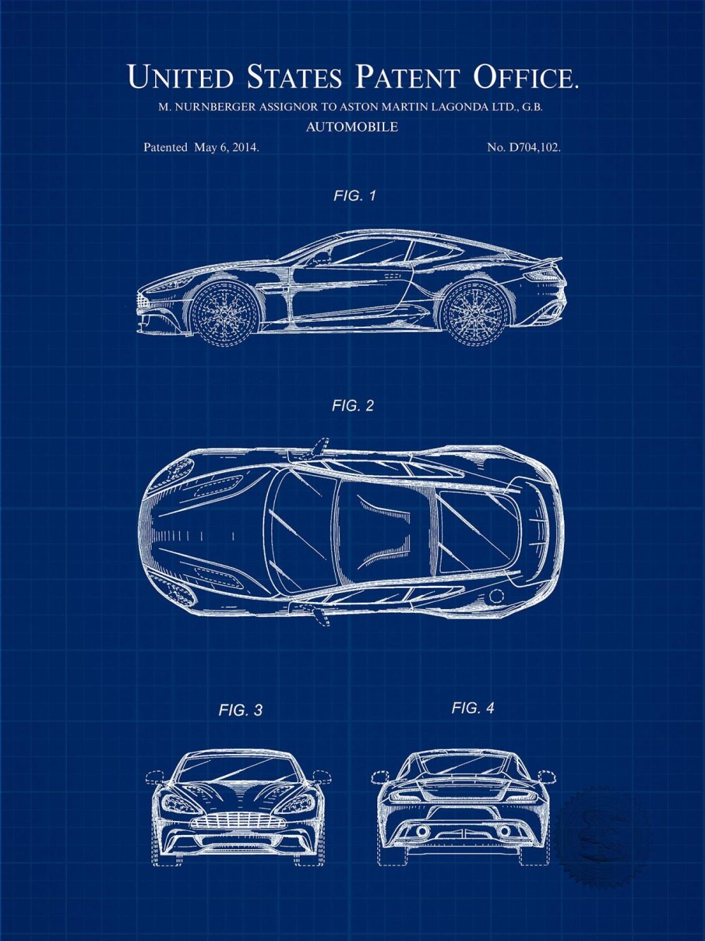 Automobiles | Aston Martin Vanquish | 2014 Patent Automobiles Antique