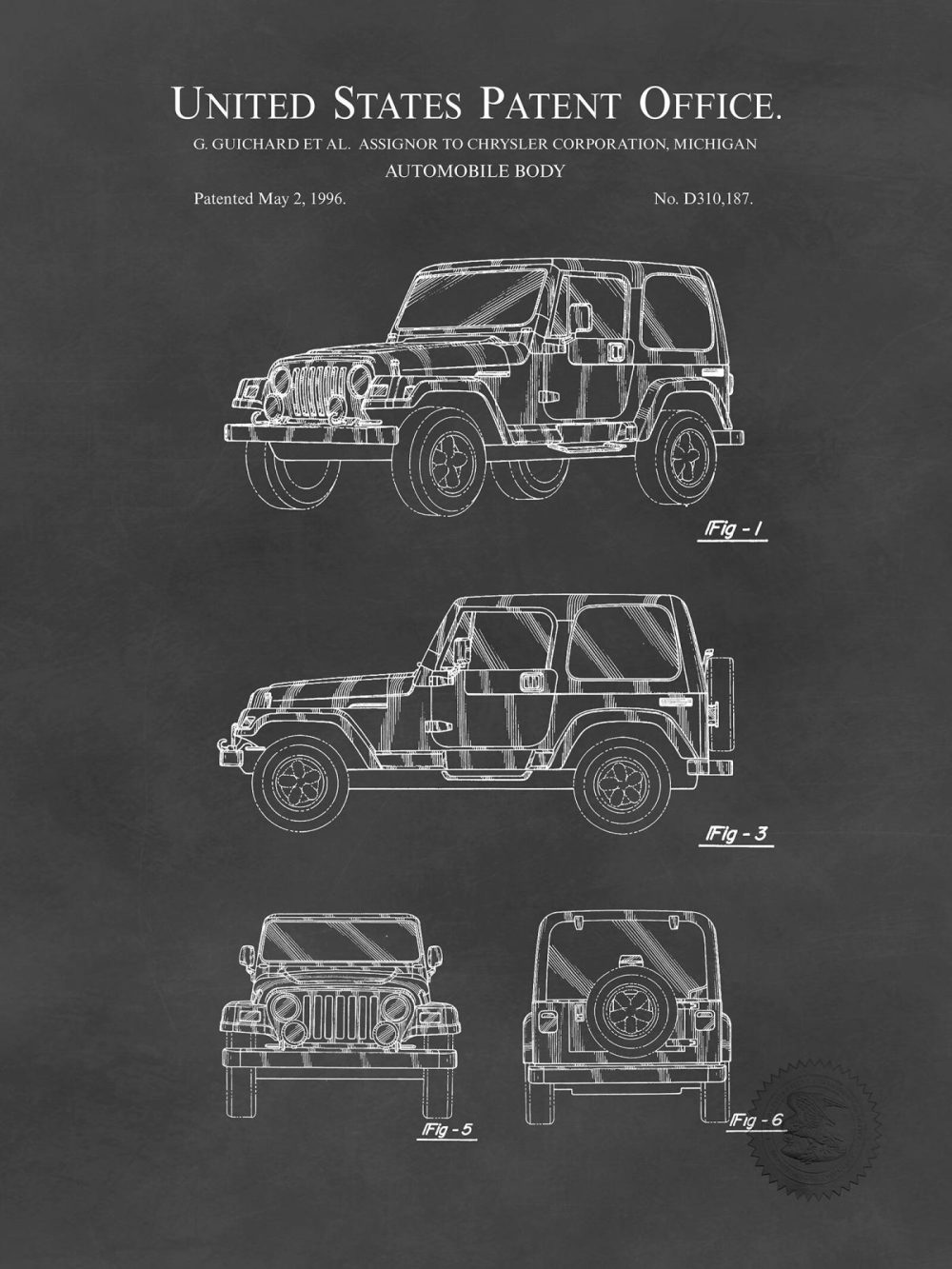 Automobiles | Chrysler Jeep | 1996 Patent Automobiles Antique