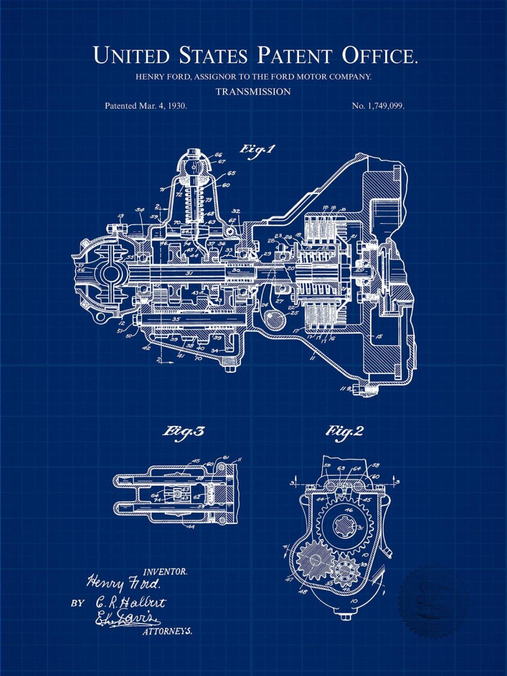 Automobiles | Classic Ford Engine Patents Automobiles Antique