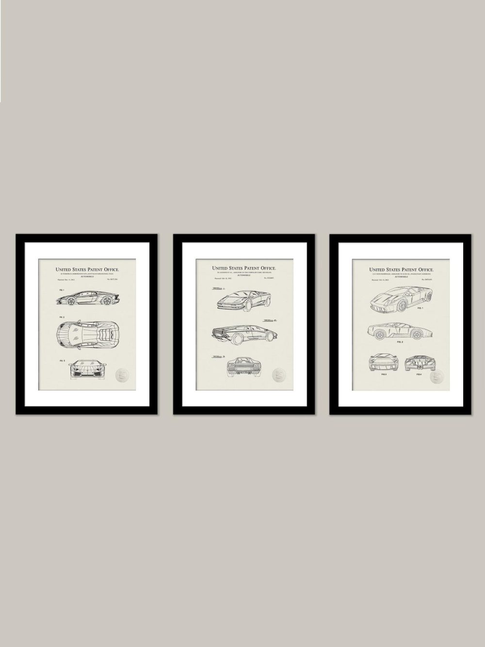 Automobiles | Epic Lamborghini Patent Collection Automobiles Antique