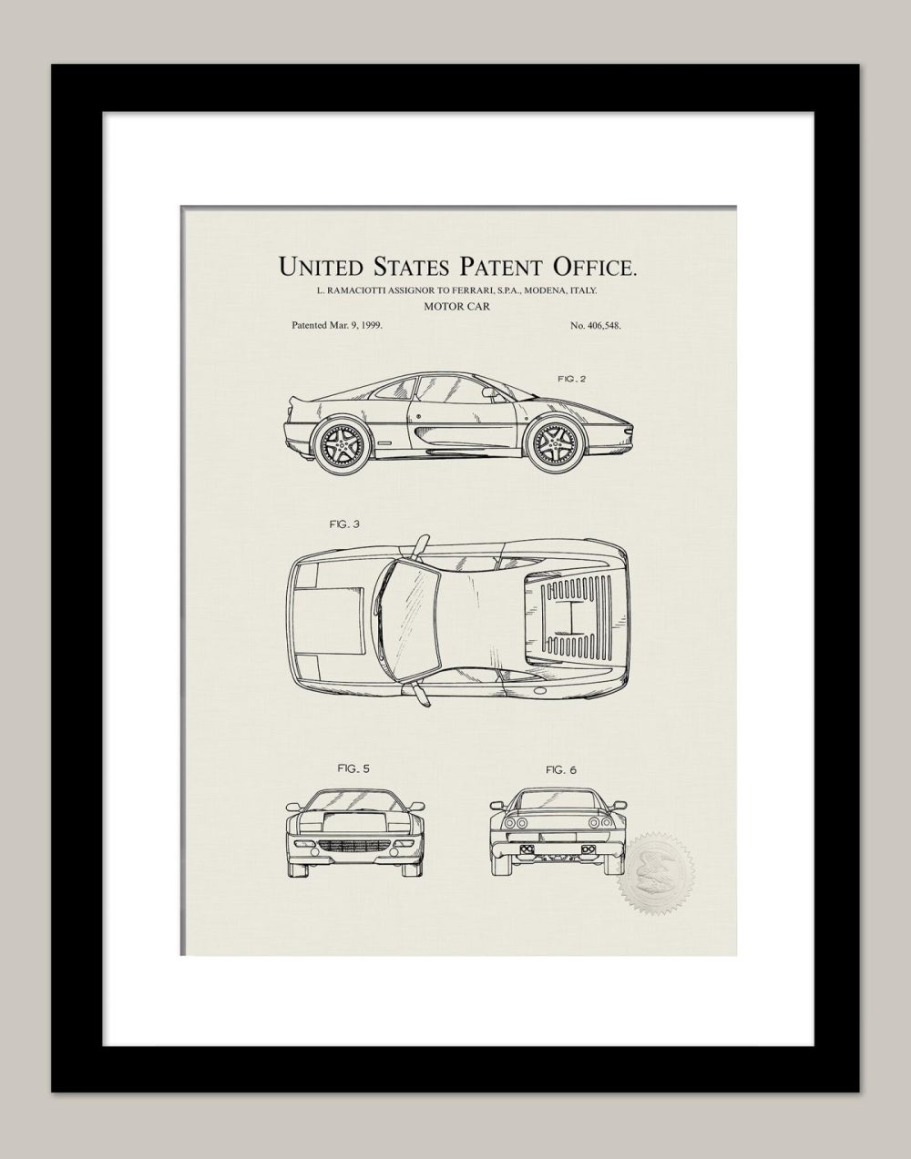 Automobiles | Ferrari 360 | 1999 Patent Automobiles Antique