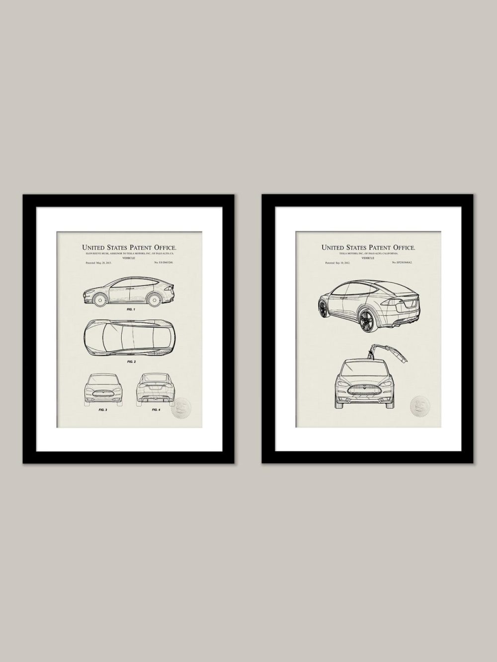 Automobiles | Telsa Model X | 2013 Patent Prints Automobiles Antique