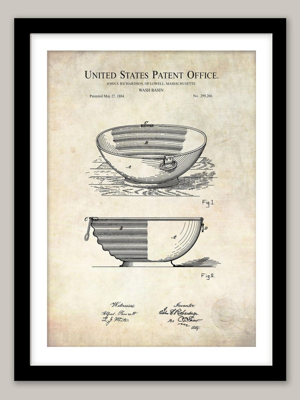 Bathroom / Laundry | Antique Wash Basin| 1884 Patent Bathroom / Laundry Antique