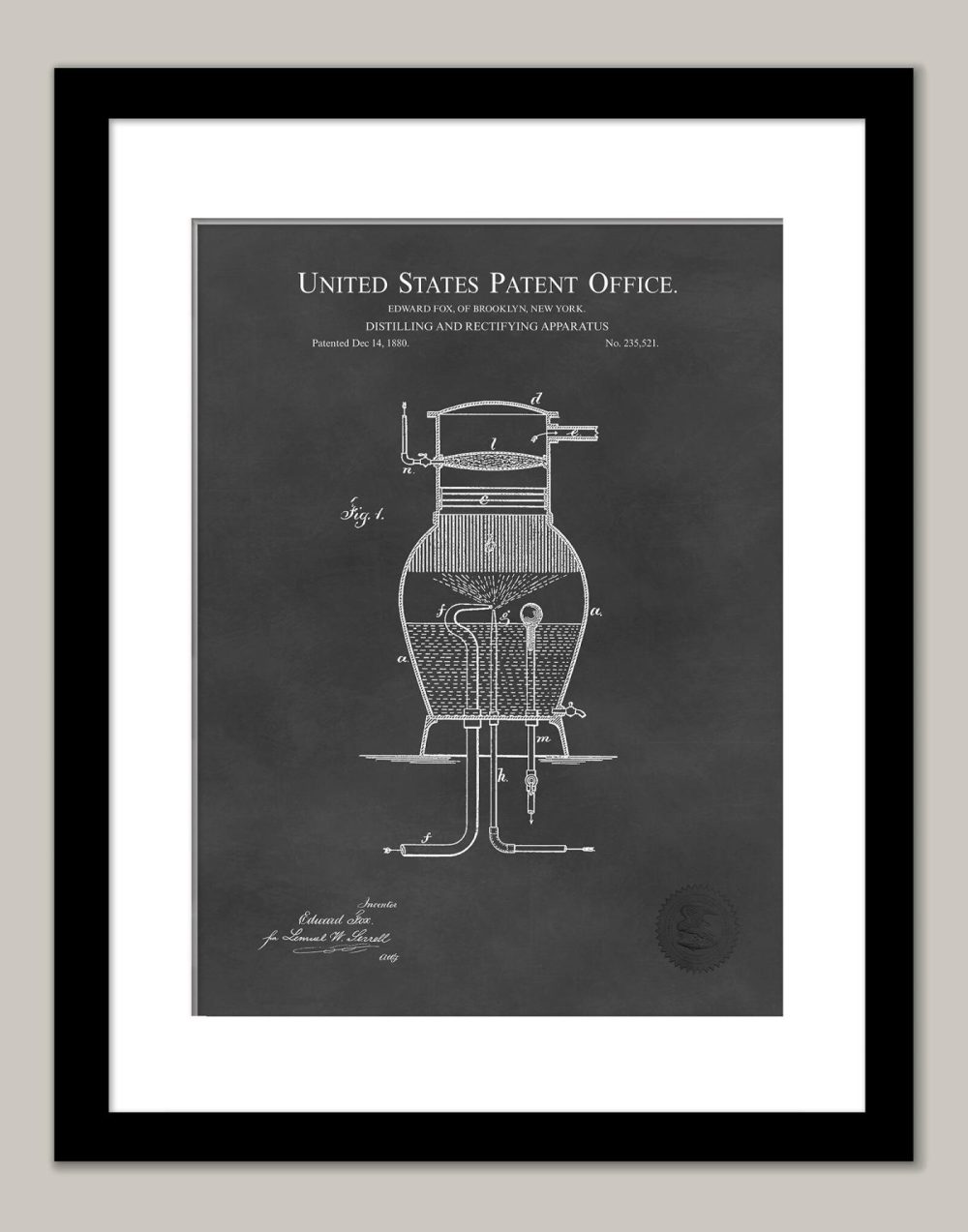 Beer / Whiskey / Wine | Antique Whiskey Still | 1880 Patent Beer / Whiskey / Wine Antique