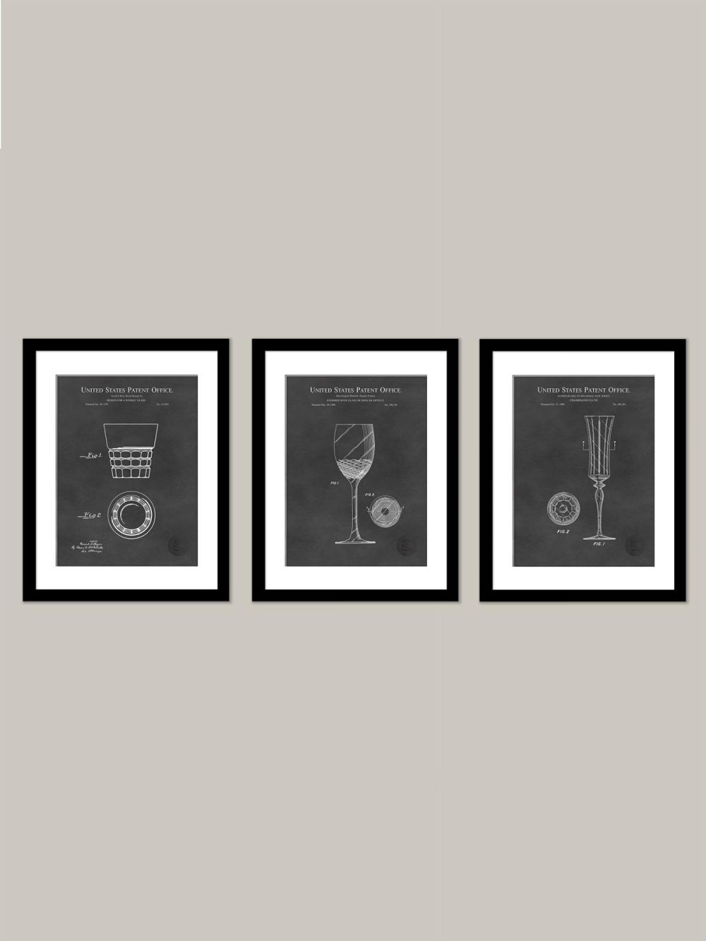 Beer / Whiskey / Wine | Wine, Champagne – Whisky Glass Patents Beer / Whiskey / Wine Antique