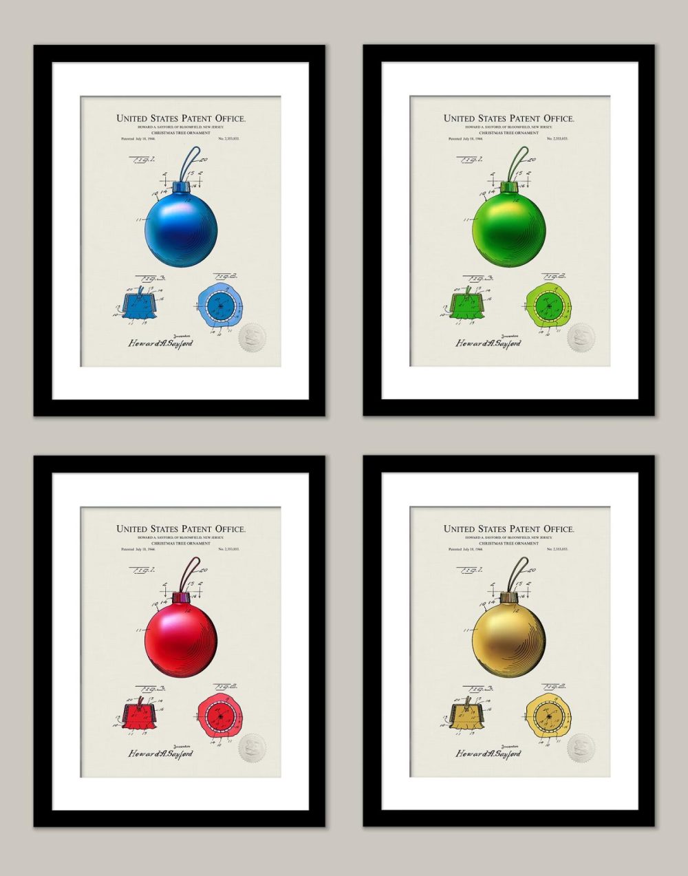 Christmas / Holiday | Antique Christmas Ornament Patents Christmas / Holiday Antique