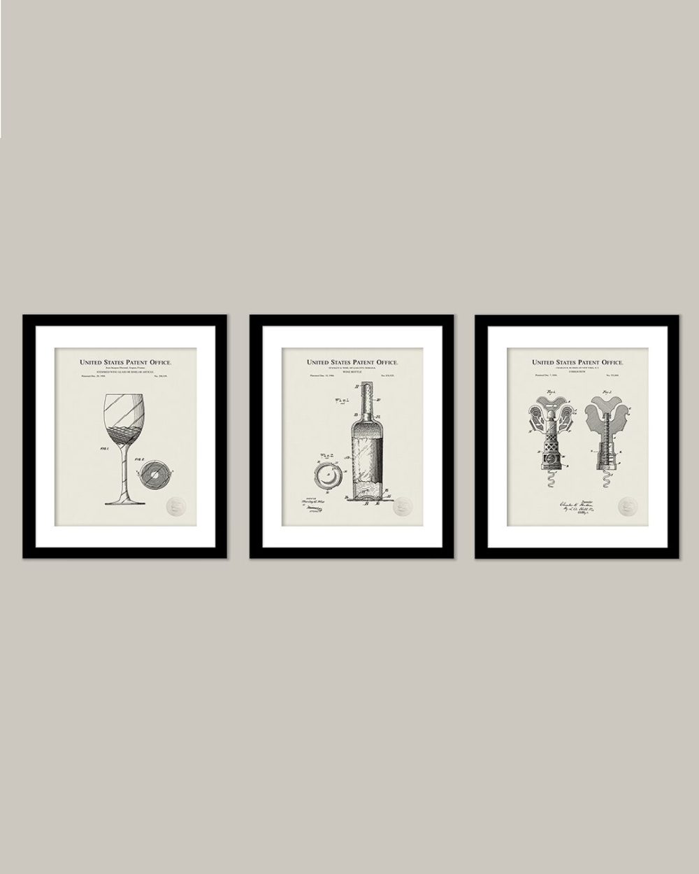 Kitchen / Coffee Shop | The Winery Collection | Wine Patents Beer / Whiskey / Wine Antique