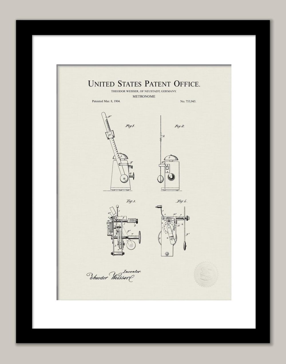 Music / Hip Hop / Instruments | Antique Metronome Design | 1904 Music Patent Music / Hip Hop / Instruments Antique