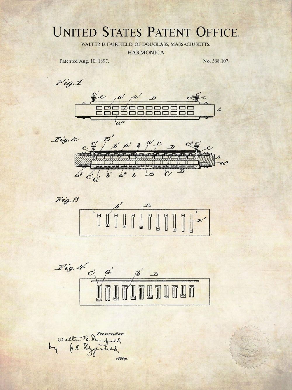 Music / Hip Hop / Instruments | Casio Keyboard | 1992 Music Patent Music / Hip Hop / Instruments Antique