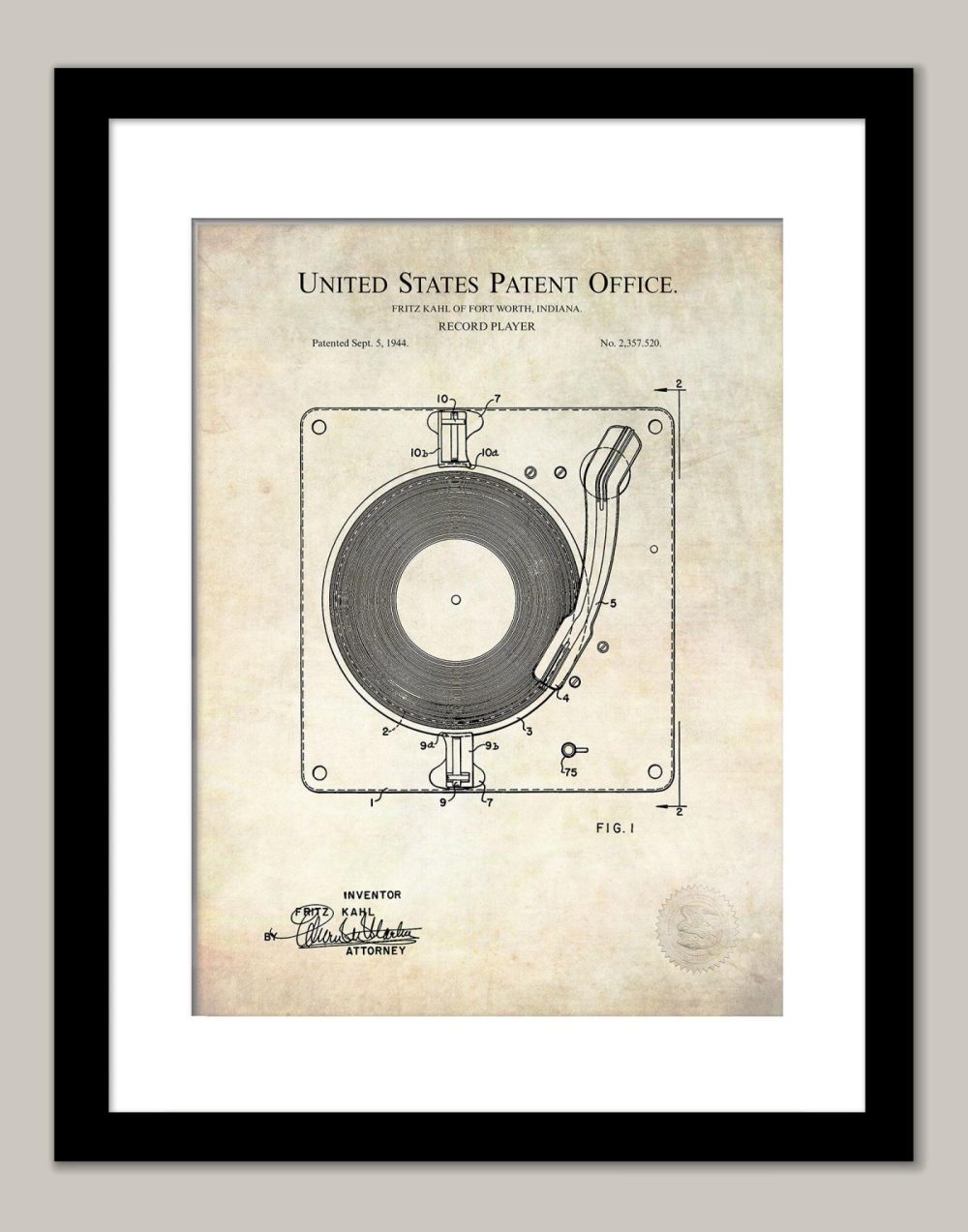 Music / Hip Hop / Instruments | Record Player | 1944 Farnsworth Patent Music / Hip Hop / Instruments Antique