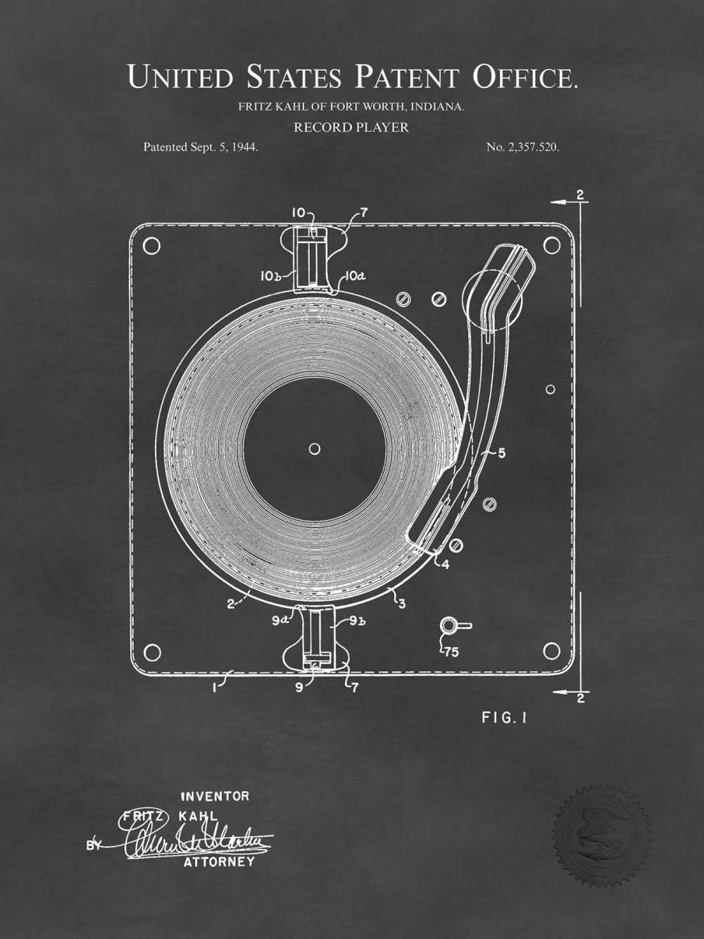 Music / Hip Hop / Instruments | Record Player | 1944 Farnsworth Patent Music / Hip Hop / Instruments Antique