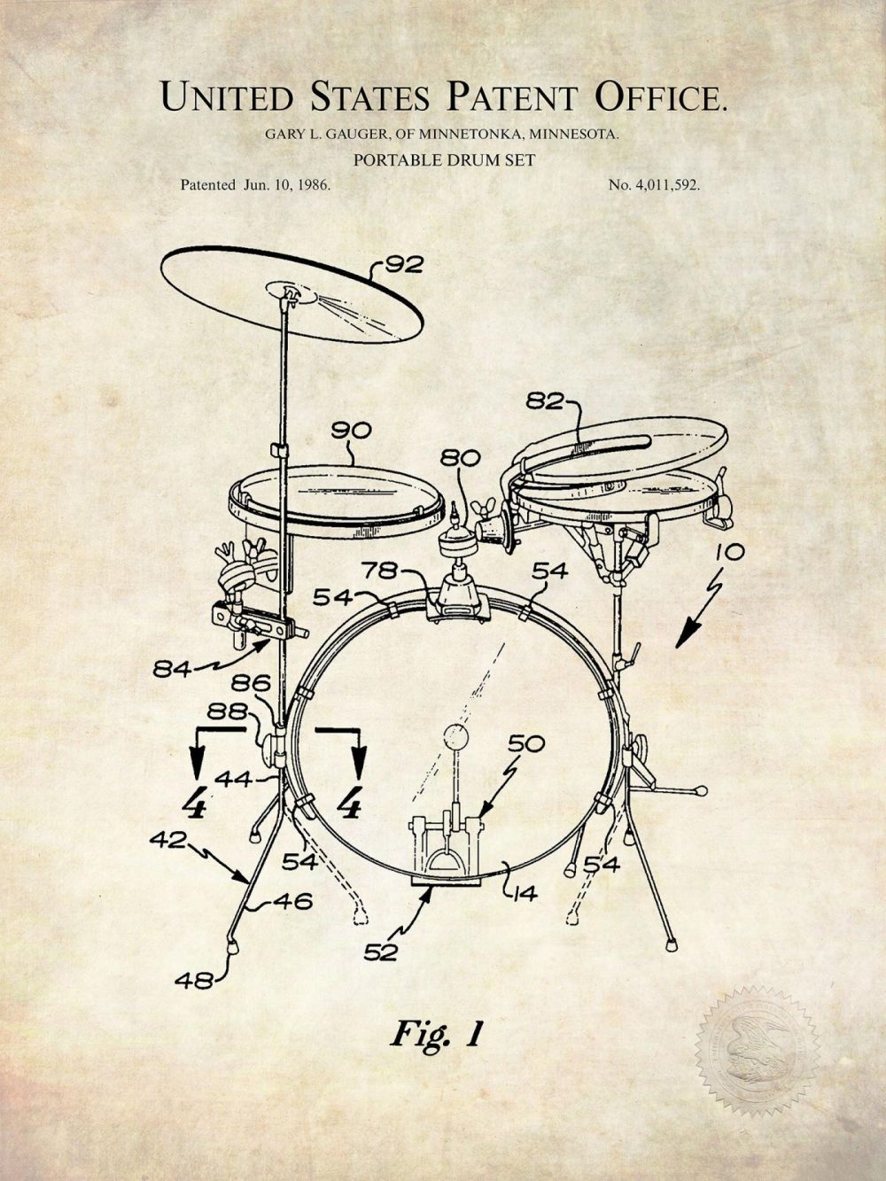 Music / Hip Hop / Instruments | Rock Band Patent Collection Music / Hip Hop / Instruments Antique