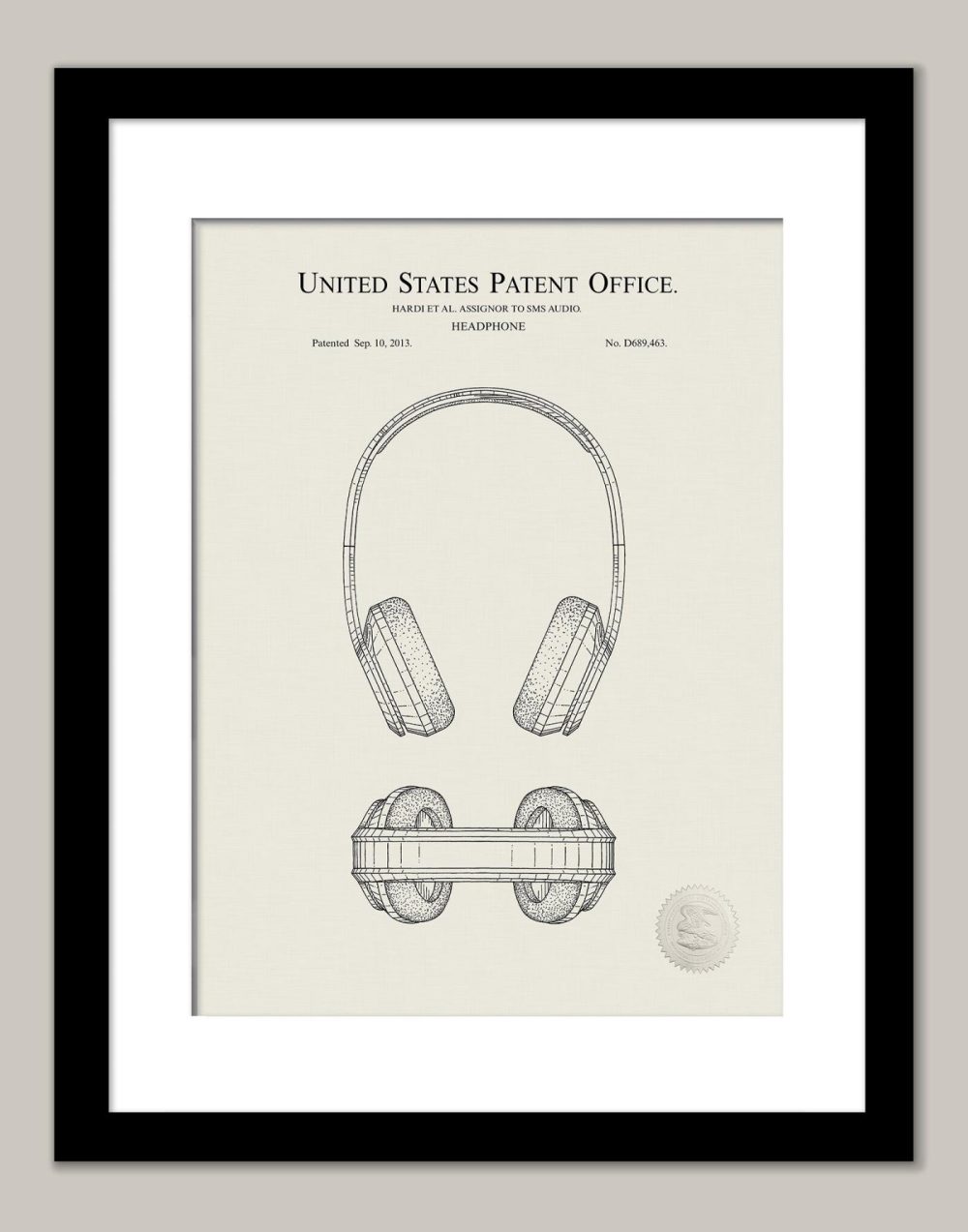 Music / Hip Hop / Instruments | Sms Audio Headphone | 2013 Patent Print Music / Hip Hop / Instruments Antique