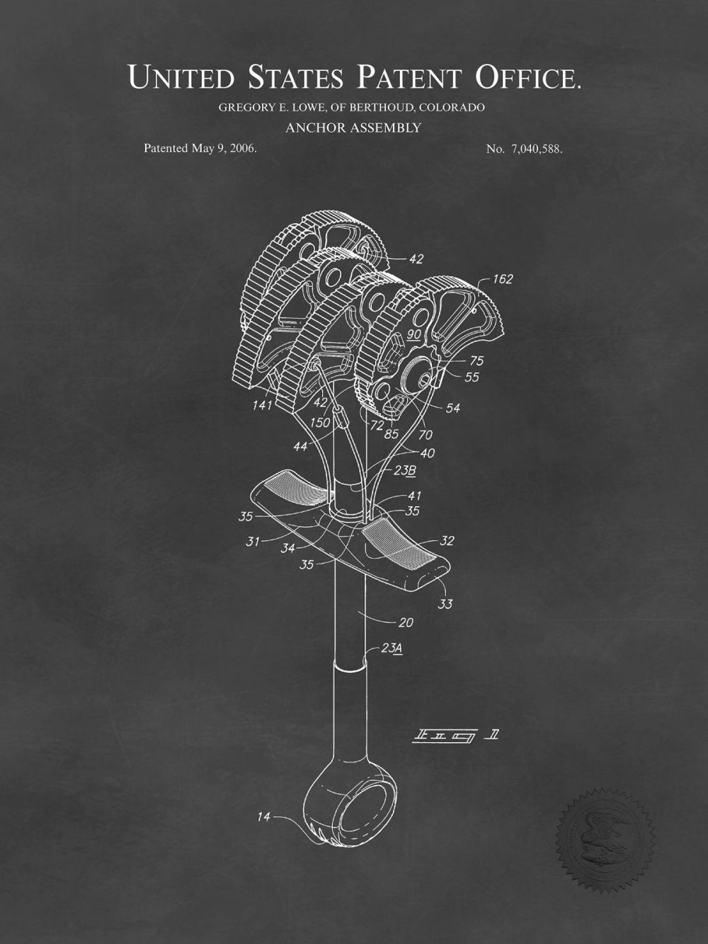 Sports | Anchor Assembly | 1997 Climbing Patent Shop Antique