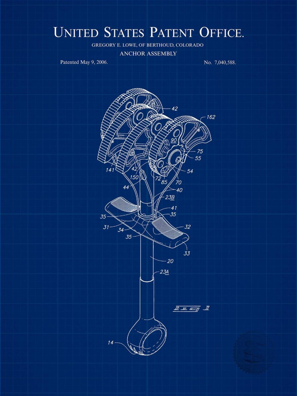 Sports | Anchor Assembly | 1997 Climbing Patent Shop Antique