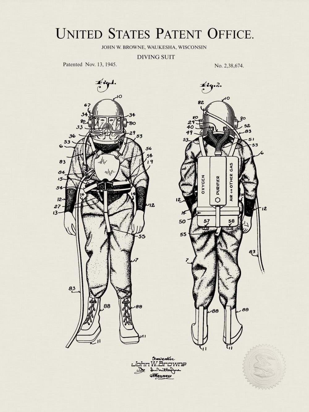 Sports | Classic Diving Suit Marine / Maritime Antique