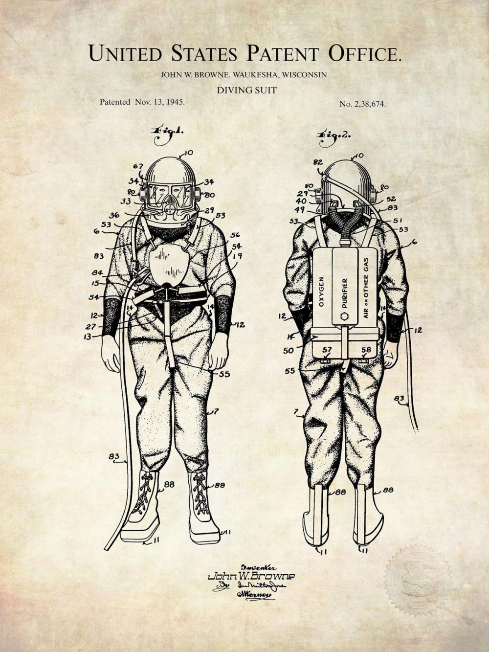 Sports | Classic Diving Suit Marine / Maritime Antique