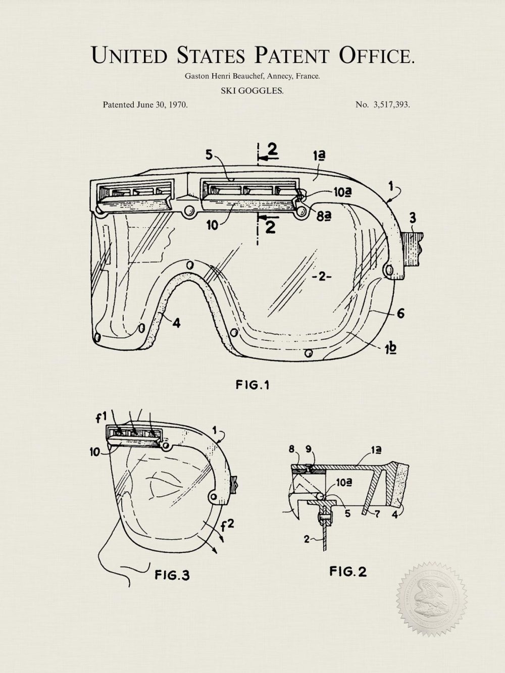 Sports | Skiing Patent Print Collection Shop Antique