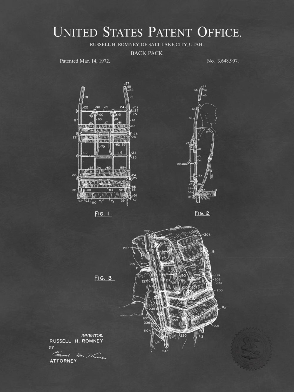 Sports | Vintage Backpack | 1972 Patent Shop Antique