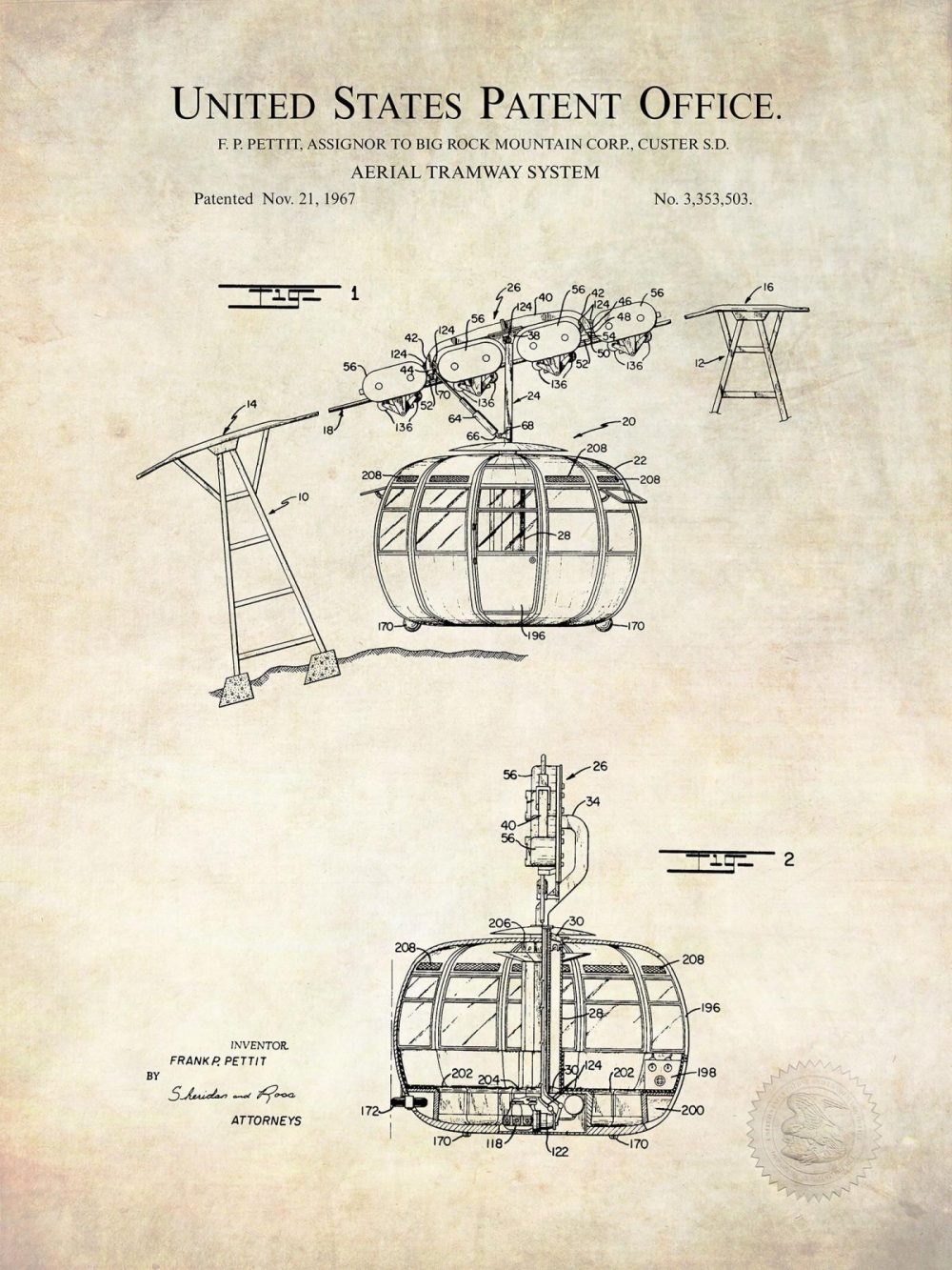 Sports | Vintage Skiing | Patent Print Collection Shop Antique