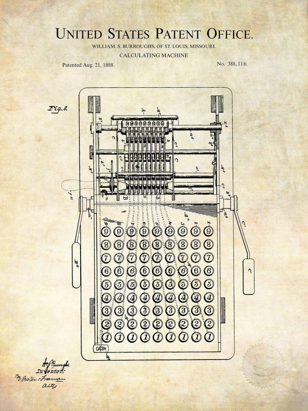 Work / School / Office | Vintage Accounting Equipment Patents Shop Antique