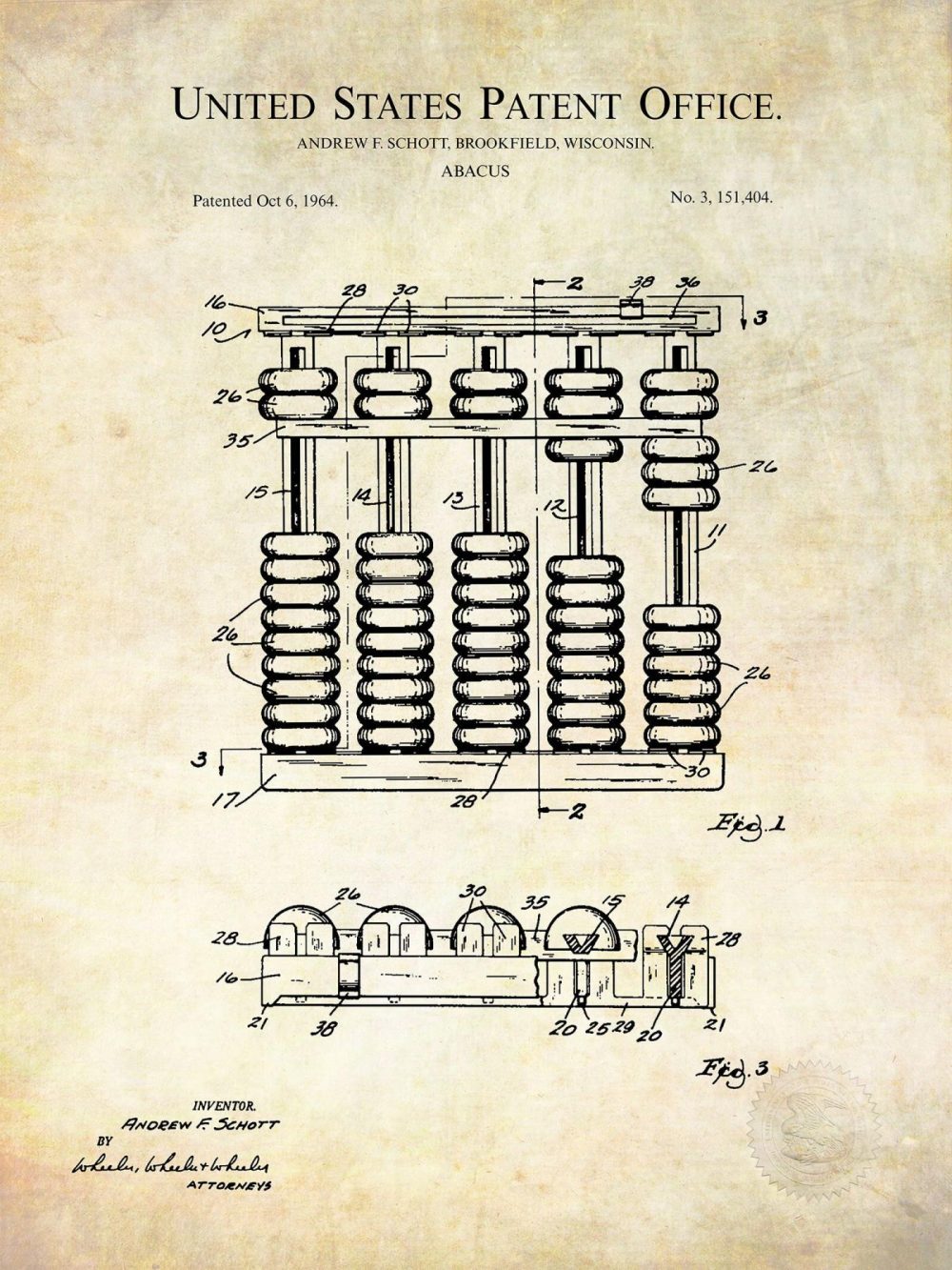 Work / School / Office | Vintage Educational Patent Prints Shop Antique