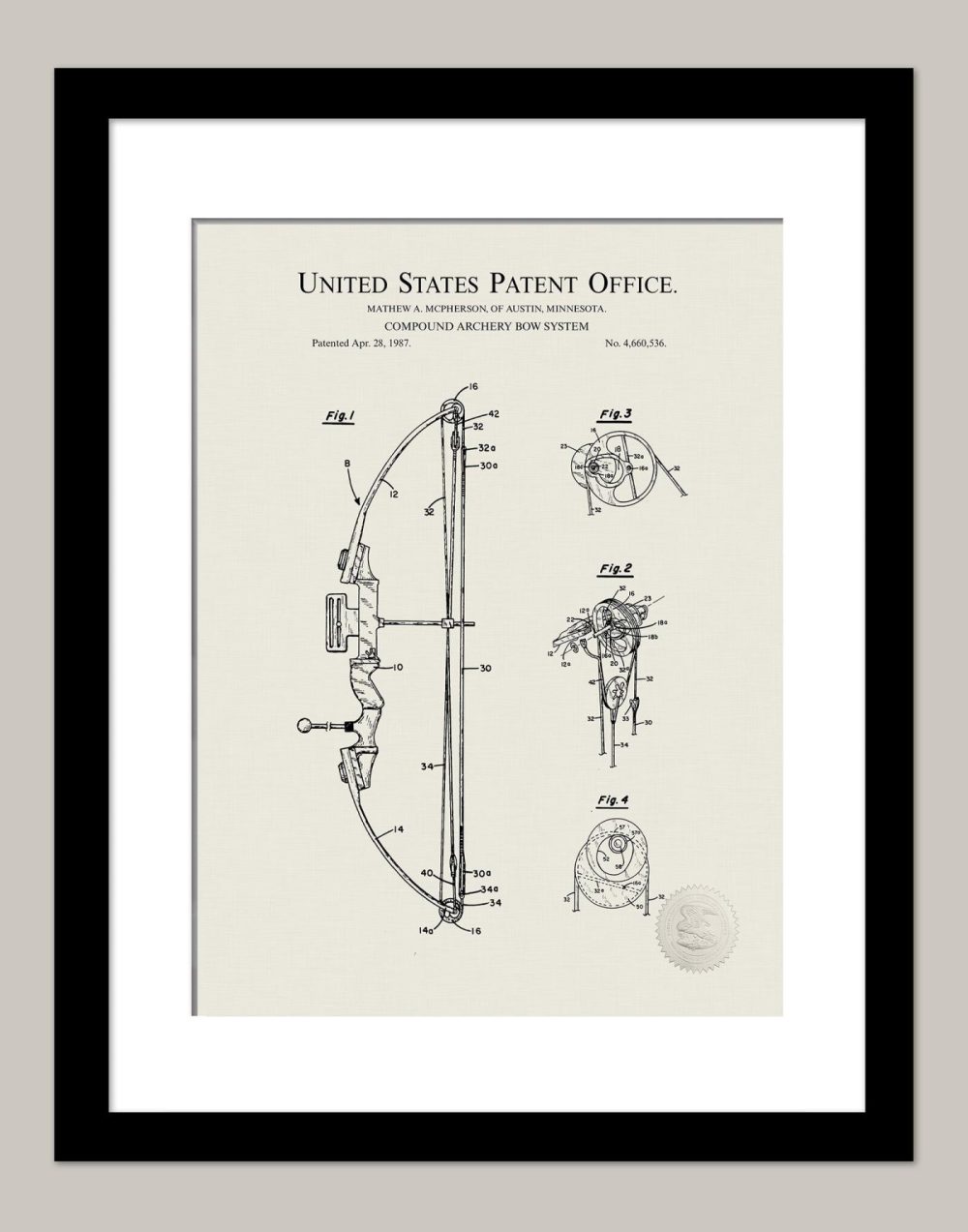 Sports | Compound Archery Bow | 1987 Patent Shop Antique