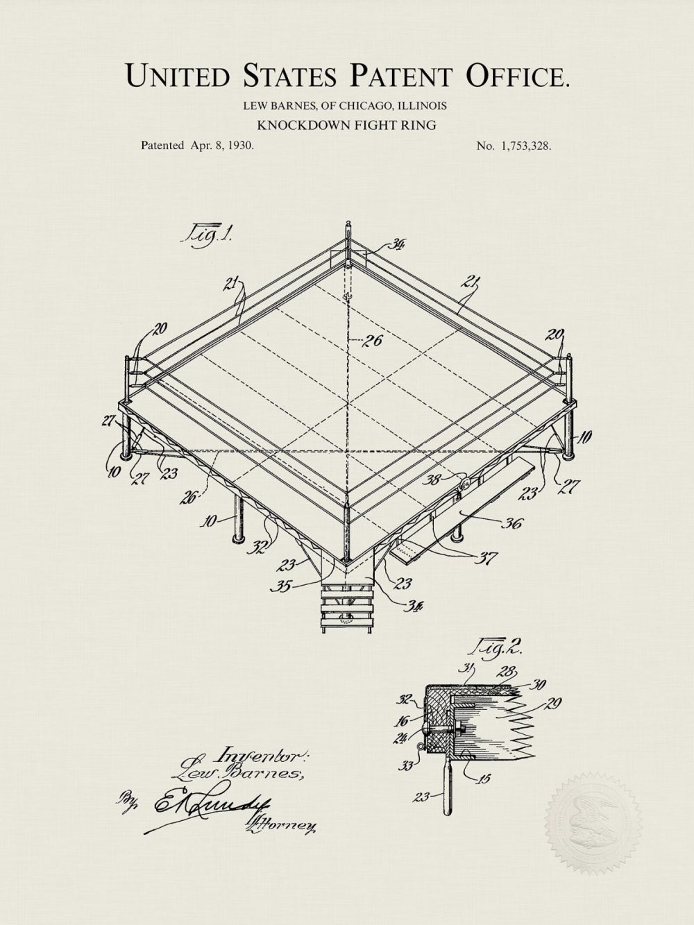 Sports | Early Boxing | Collection Patents Prints Shop Antique