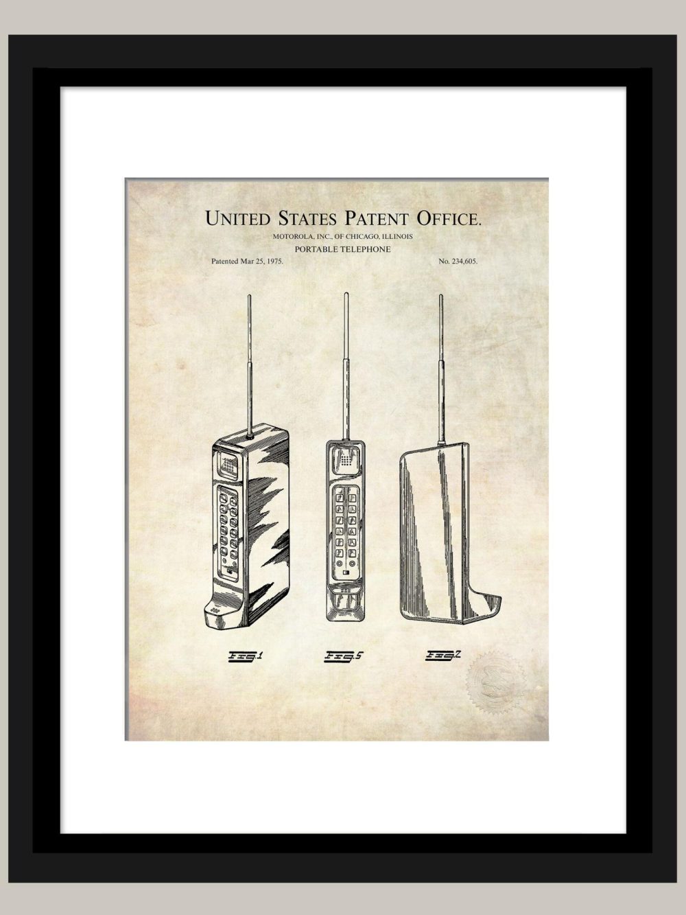 Work / School / Office | Cellular Phone | 1975 Motorola Patent Shop Antique