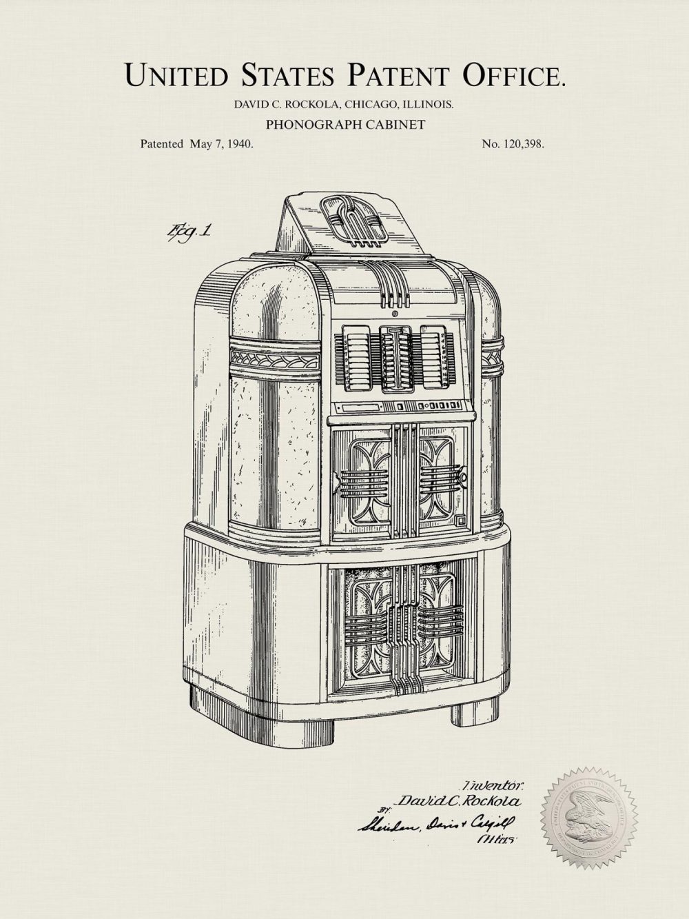 Music / Hip Hop / Instruments | Jukebox Record Player | 1940 Patent Music / Hip Hop / Instruments Antique