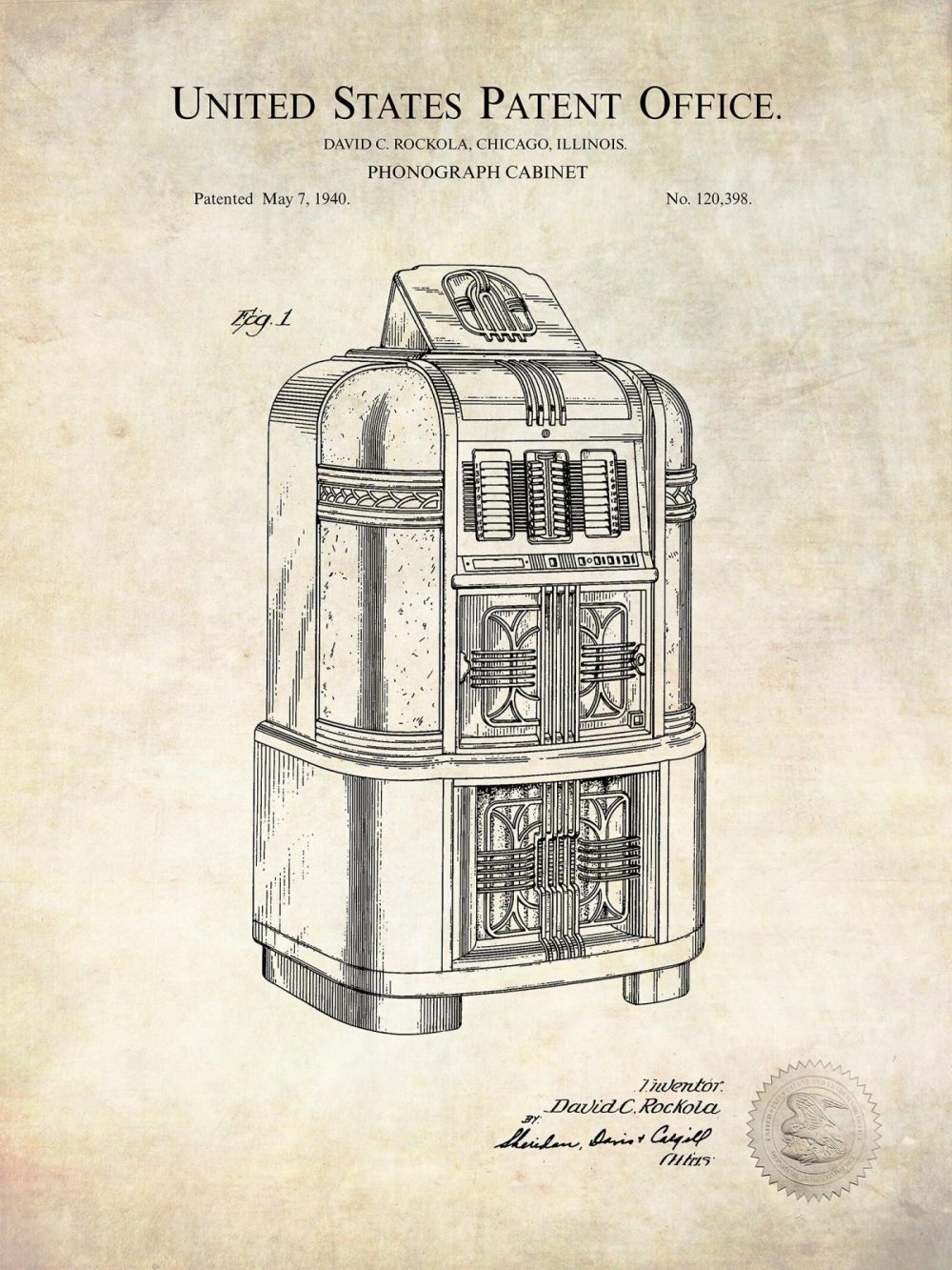 Music / Hip Hop / Instruments | Jukebox Record Player | 1940 Patent Music / Hip Hop / Instruments Antique