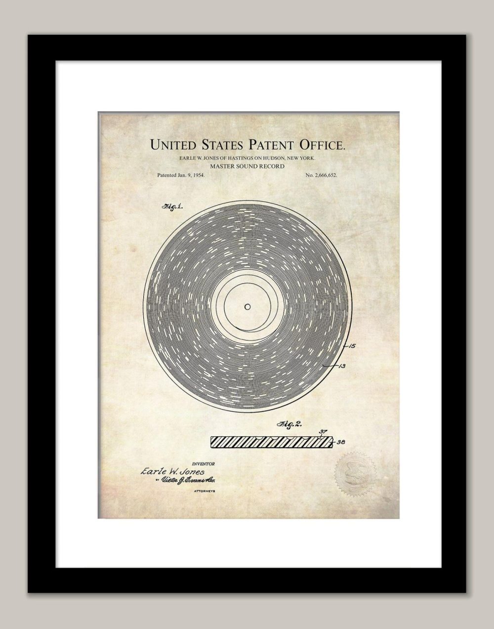 Music / Hip Hop / Instruments | Master Sound Record | 1954 Patent Music / Hip Hop / Instruments Antique