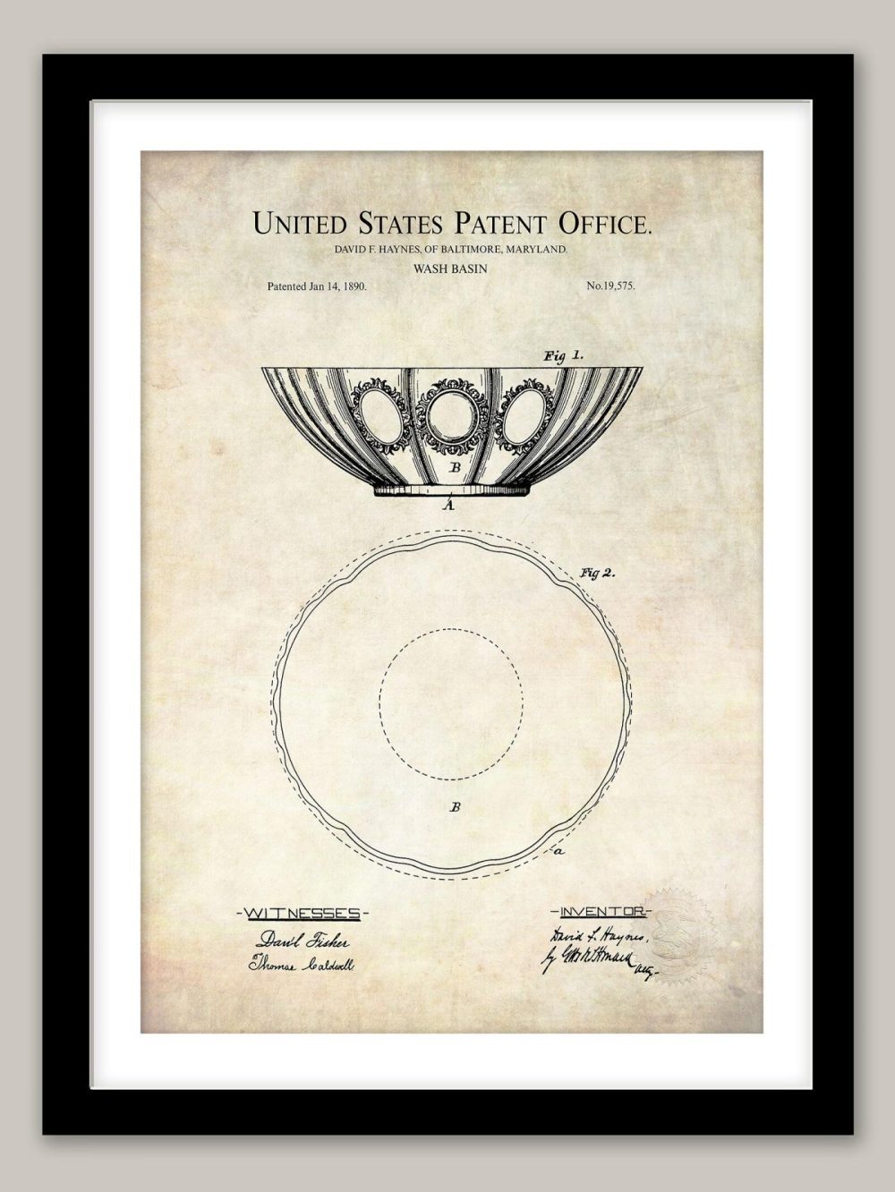 Bathroom / Laundry | Antique Wash Basin | 1890 Patent Bathroom / Laundry Antique